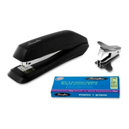 Swingline Swingline Antimicrobial Standard Stapler with 1250 Staples and Staple Remover, Black 54567